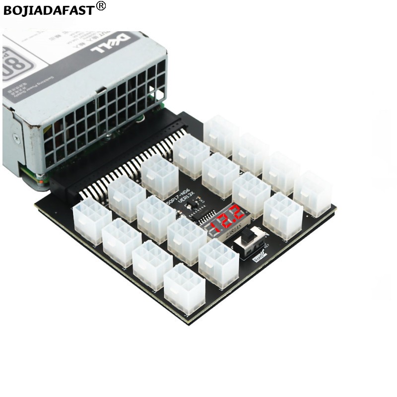 17 * PCI-E 6 พิน คอนเนคเตอร์ บ - 2400W Server Psu Breakout Board บทวิจารณ์และราคา