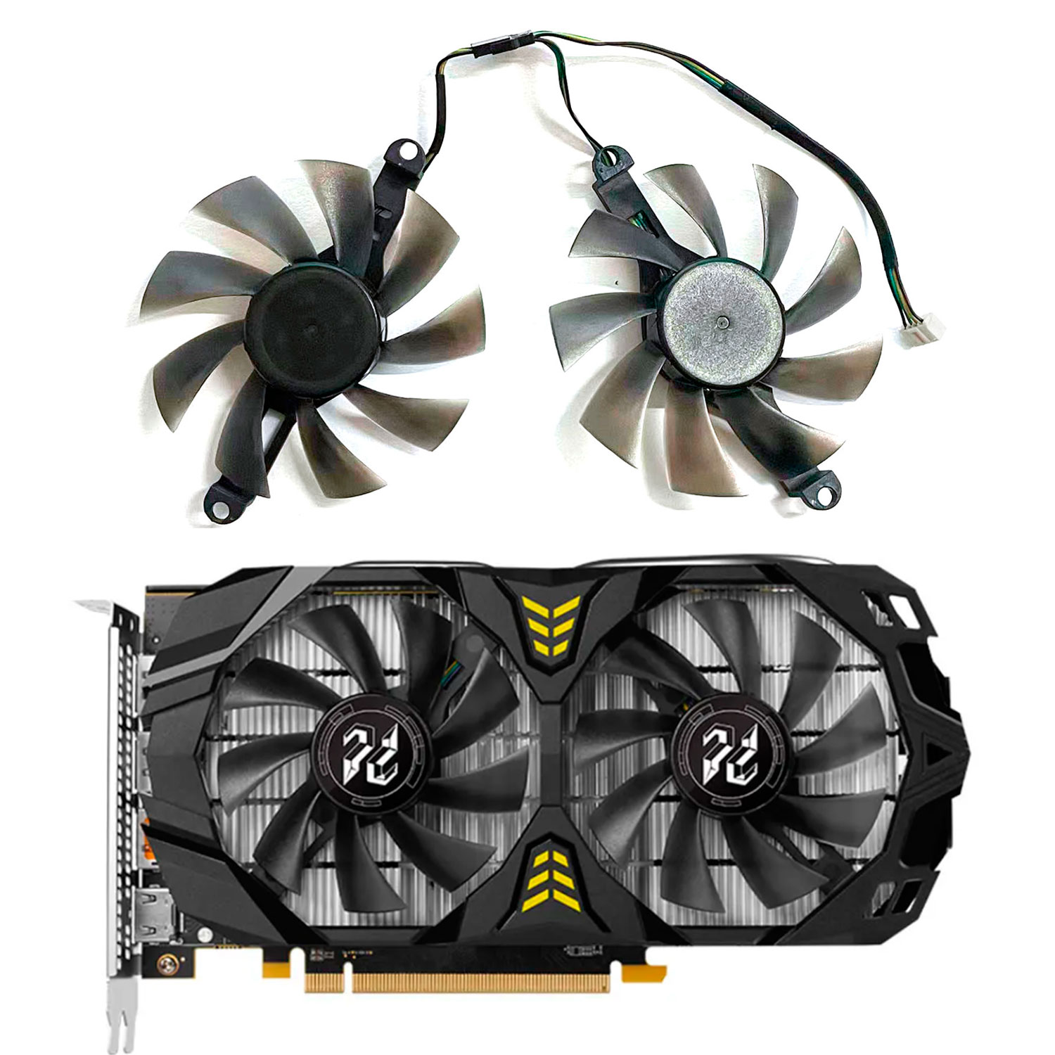 พัดลม GPU ใหม่ 4PIN 85MM 75MM  - Rx 580 8Gb 2048Sp Gpu บทวิจารณ์และราคา